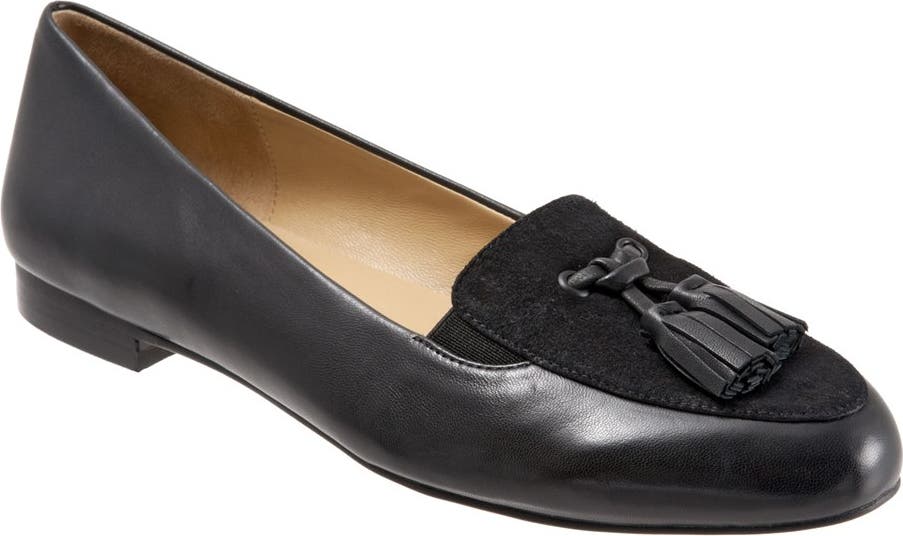 New! Mens Denali Leather Suede Loafer Slip On Hiking Shoe Black 29Z